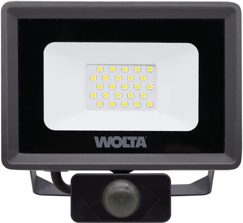 Светодиодный прожектор Wolta WFL-20W/06S 20Вт 5700K IP65 1800 Лм с датчиком, фото