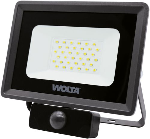 Светодиодный прожектор Wolta WFL-30W/06S 30Вт 5700K IP65 2700 Лм с датчиком, изображение