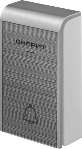 Звонок электрический Онлайт серебристый 3xAA/ 1x23A, изображение