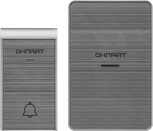 Звонок электрический Онлайт серебристый 3xAA/ 1x23A, изображение