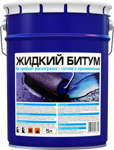 Жидкий битум Bitumast 5 л, фотография
