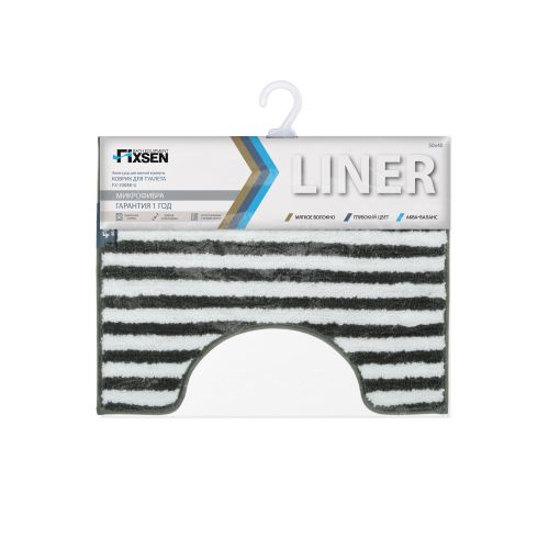 Коврик для туалета Liner серый 50х40 см, детальное фото