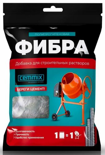 Фибра полипропиленовая Cemmix 150 гр, фото
