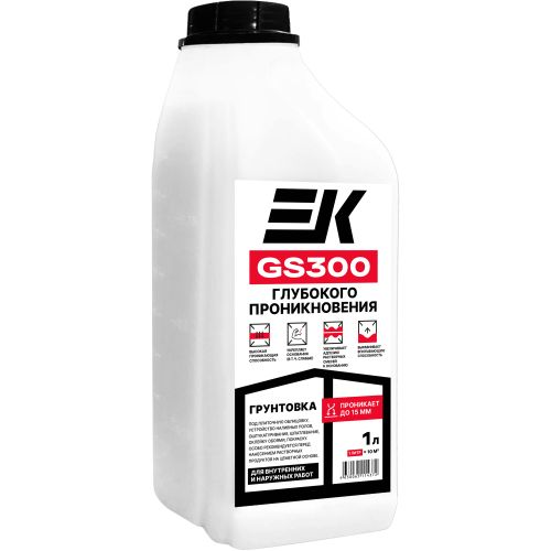 Грунтовка глубокого проникновения готовый EK GS300 желтый 1 л, фото