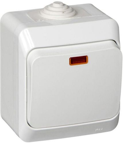 Выключатель 1-клавишный Schneider Electric ETUDE BA10-045B белый, вид