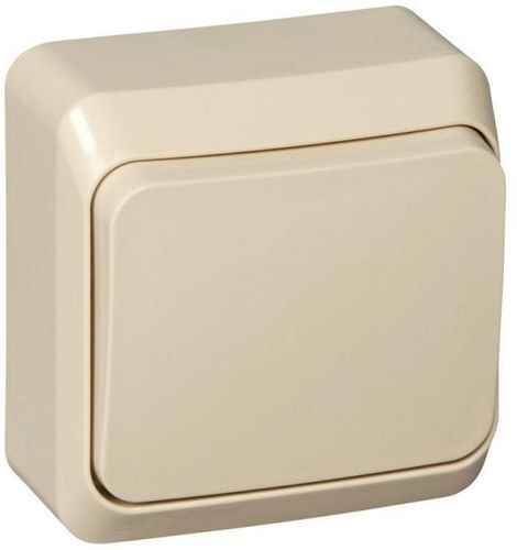 Выключатель 1-клавишный Schneider Electric ETUDE BA10-001K кремовый, фото