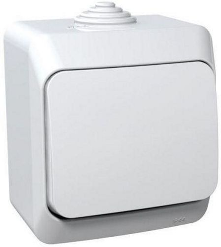 Выключатель 1-клавишный Schneider Electric ETUDE BA10-041B белый, изображение