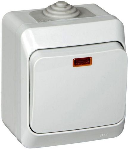 Выключатель 1-клавишный Schneider Electric ETUDE серый, картинка