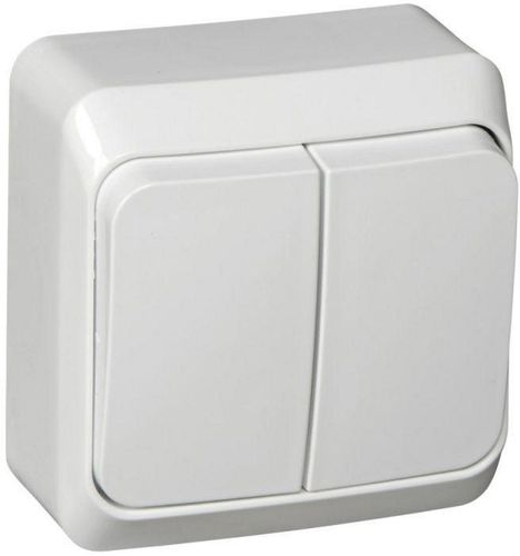 Выключатель 2-клавишный Schneider Electric ETUDE BA10-006B белый, картинка