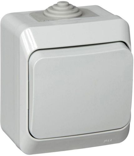 Выключатель 1-клавишный Schneider Electric ETUDE BA10-041C серый, изображение