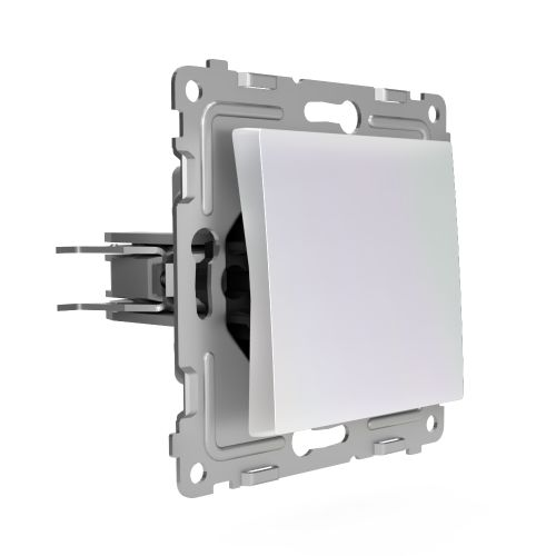 Выключатель 1-клавишный TOKOV ELECTRIC PIXEL 1792285 перламутр, изображение
