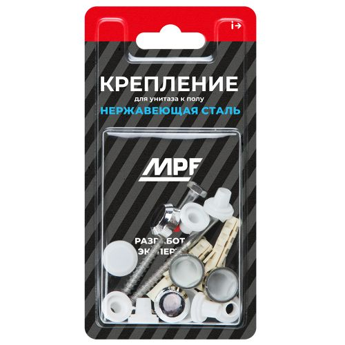 Крепление для унитаза к полу и писсуара Premium (нерж) (белое, хром, золото), МР, изображение