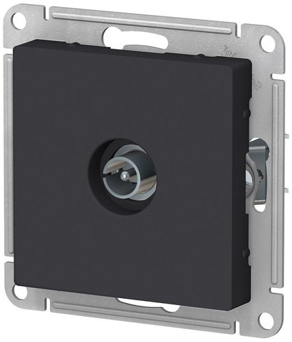 Розетка TV Schneider Electric Atlas Design ATN001093 карбон, фото