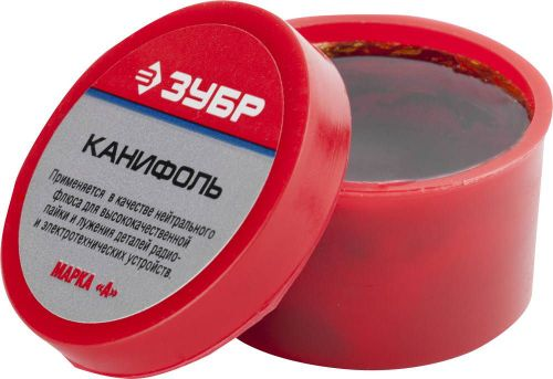 Канифоль для паяльных работ ЗУБР 55470-020, 20 г, фото