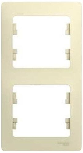 Рамка 2 поста Schneider Electric GLOSSА GSL000206 кремовый, крупный план