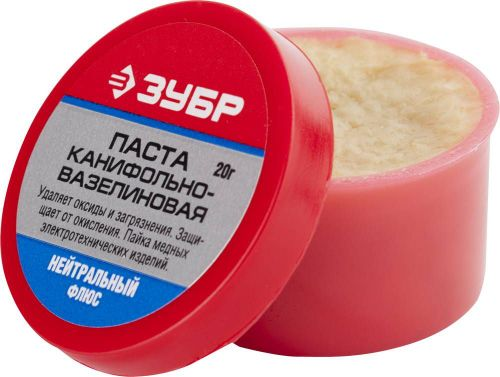 Паста паяльная канифольно-вазелиновая ЗУБР 20 г, детальное фото