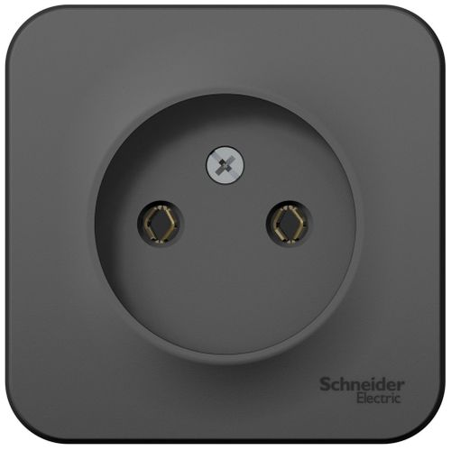 Розетка электрическая 1 пост Schneider Electric BLANCA антрацит, картинка