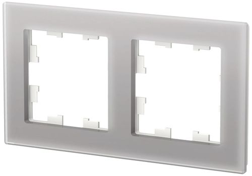 Рамка 2 поста Schneider Electric Atlas Design алюминий, фотография