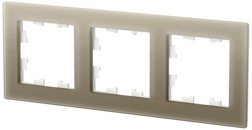 Рамка 3 поста Schneider Electric Atlas Design шампань, картинка