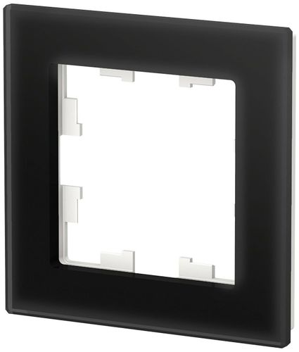 Рамка 1 пост Schneider Electric Atlas Design черный, крупный план