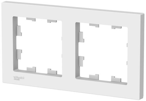 Рамка 2 поста Schneider Electric Atlas Design ATN000102 белый, картинка