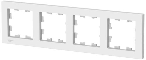 Рамка 4 поста Schneider Electric Atlas Design ATN000104 белый, изображение