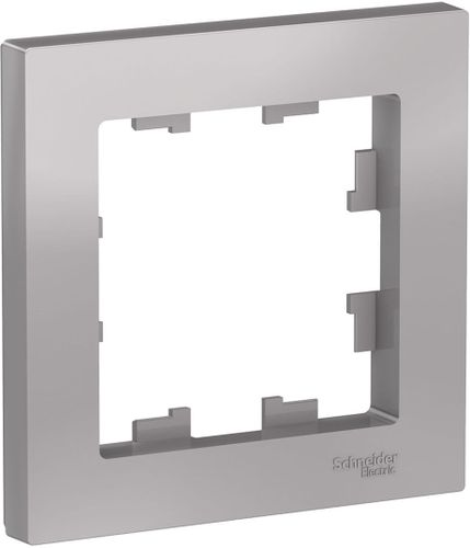 Рамка 1 пост Schneider Electric Atlas Design ATN000301 алюминий, изображение