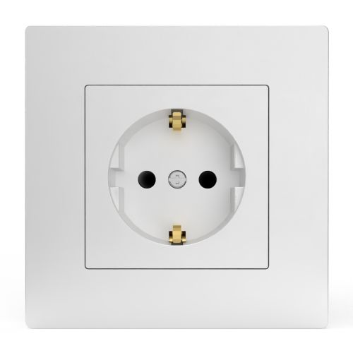 Розетка электрическая TOKOV ELECTRIC PIXEL 1791366 белый, фото