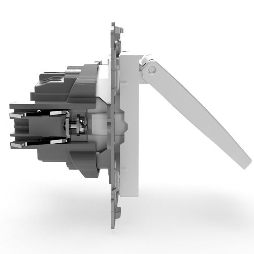 Розетка электрическая TOKOV ELECTRIC PIXEL 1791368 белый, изображение