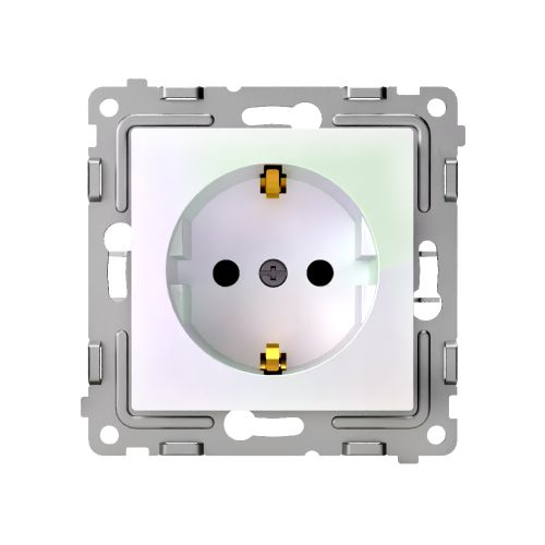 Розетка электрическая TOKOV ELECTRIC PIXEL 1792298 перламутр, изображение