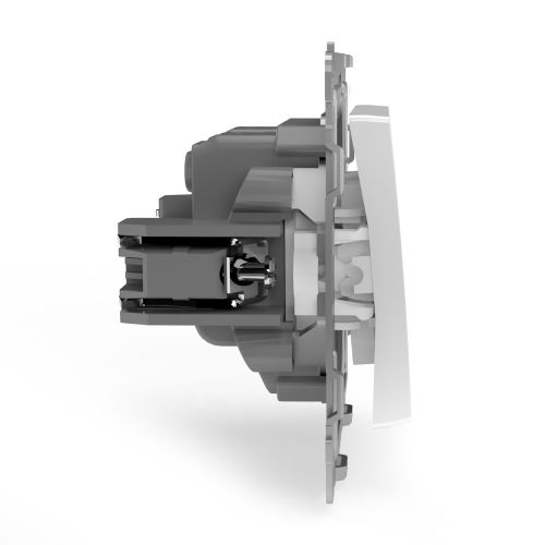 Переключатель 2-клавишный TOKOV ELECTRIC PIXEL 1791361 белый, фото