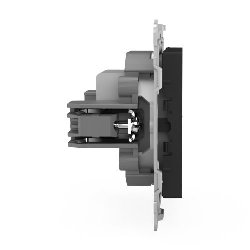 Розетка TV TOKOV ELECTRIC PIXEL 1792331 карбон, картинка