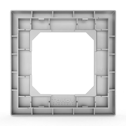 Рамка 1 пост TOKOV ELECTRIC PIXEL алюминий, вид