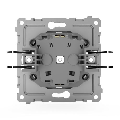 Розетка электрическая TOKOV ELECTRIC PIXEL 1792270 алюминий, изображение