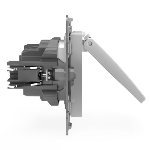 Розетка электрическая TOKOV ELECTRIC PIXEL 1792270 алюминий, изображение