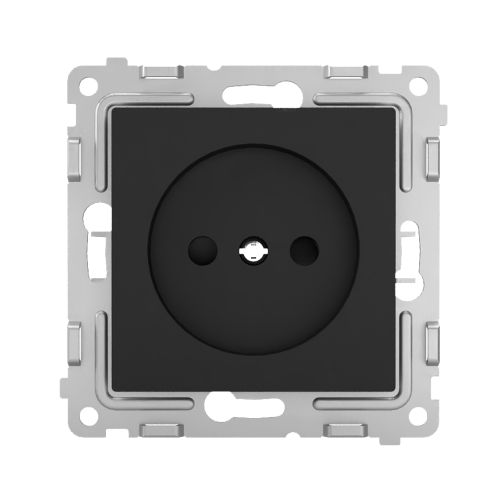 Розетка электрическая TOKOV ELECTRIC PIXEL 1792324 карбон, вид