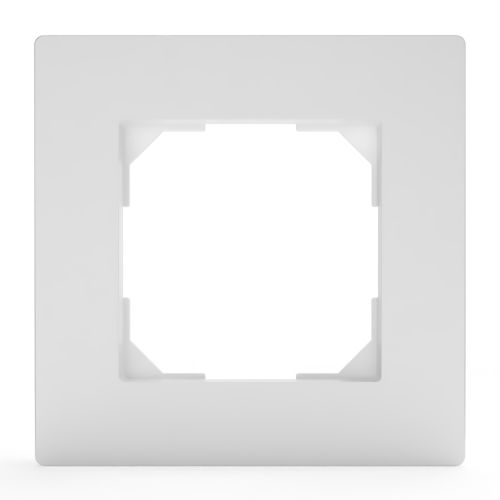 Рамка 1 пост TOKOV ELECTRIC PIXEL белый, вид