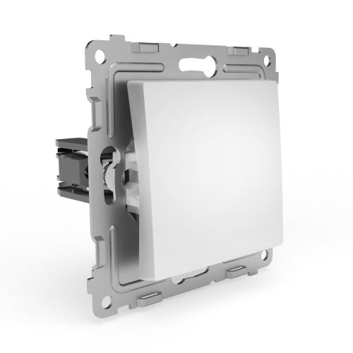 Переключатель 1-клавишный TOKOV ELECTRIC PIXEL 1791360 белый, картинка
