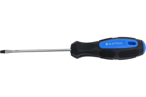 Отвертка шлицевая VERTEXTOOLS 3x75 0051-3-75, крупный план