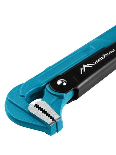 Гаечный ключ трубный VERTEXTOOLS 50 мм 580 мм, крупный план
