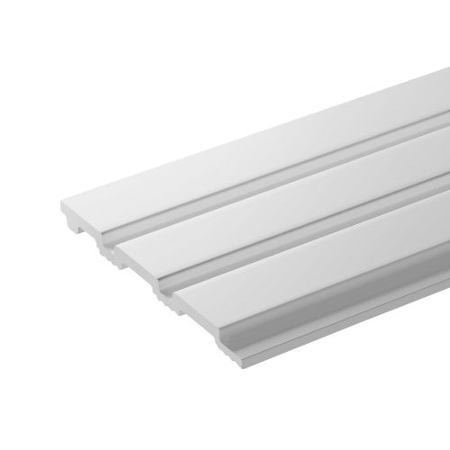 Панель полистирол 3D Rail белый 2700x120, крупный план