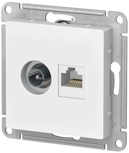 Розетка RJ-45 Schneider Electric Atlas Design ATN000189 белый, фотография