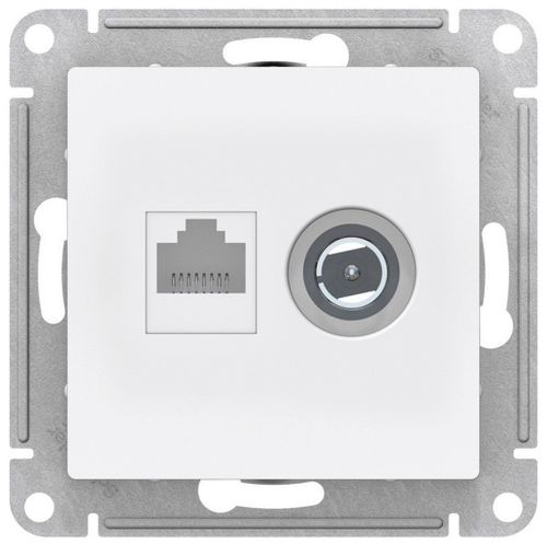 Розетка RJ-45 Schneider Electric Atlas Design ATN000189 белый, вид