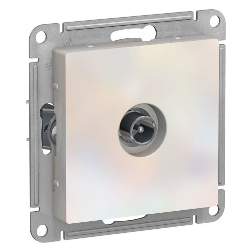 Розетка TV 1 пост Systeme Electric Atlas Design жемчуг 1240301, фото