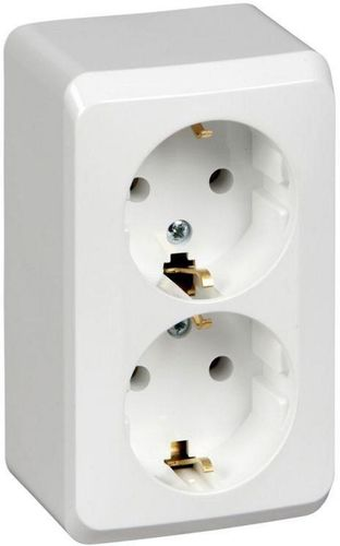 Розетка электрическая Schneider Electric ETUDE PA16-007B белый, вид