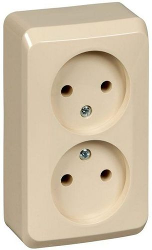 Розетка электрическая Schneider Electric ETUDE PA16-005K кремовый, изображение
