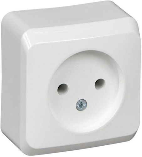 Розетка электрическая 1 пост Schneider Electric ETUDE белый, крупный план