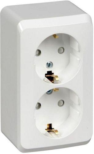 Розетка электрическая 2 поста Schneider Electric ETUDE белый, фото