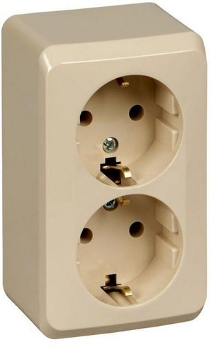Розетка электрическая Schneider Electric ETUDE PA16-007K кремовый, картинка