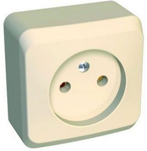 Розетка электрическая Schneider Electric ETUDE PA16-001K кремовый, картинка